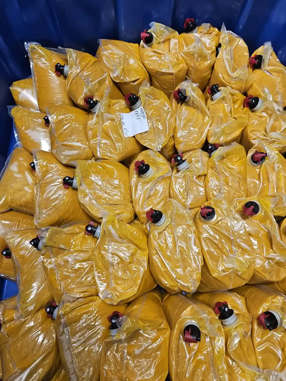 Polpa de fruta asséptica em bag-in-box — estoque MG SALES Polônia